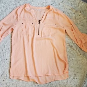 Maurices peach 3/4 sleeve shirt